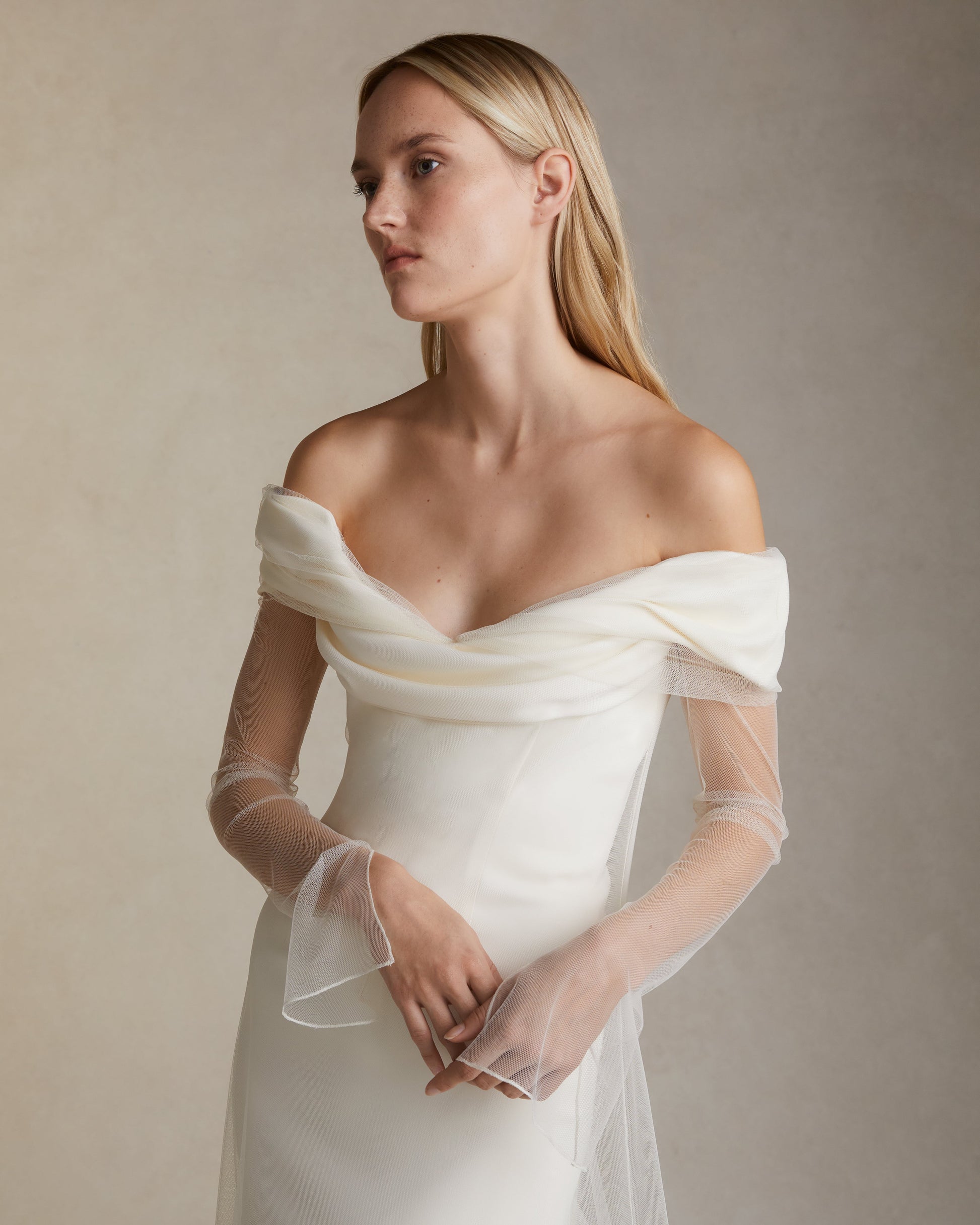 danielle frankel off the shoulder dress Evie Danielle Frankel