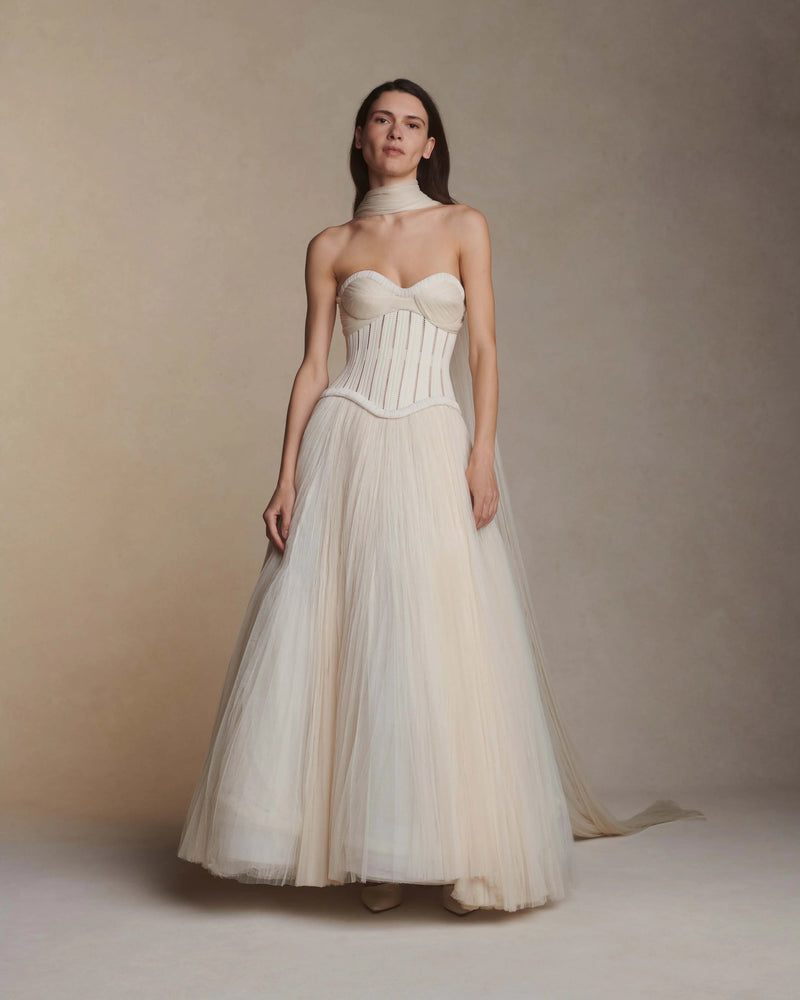 Anika Bustier Silk Wool