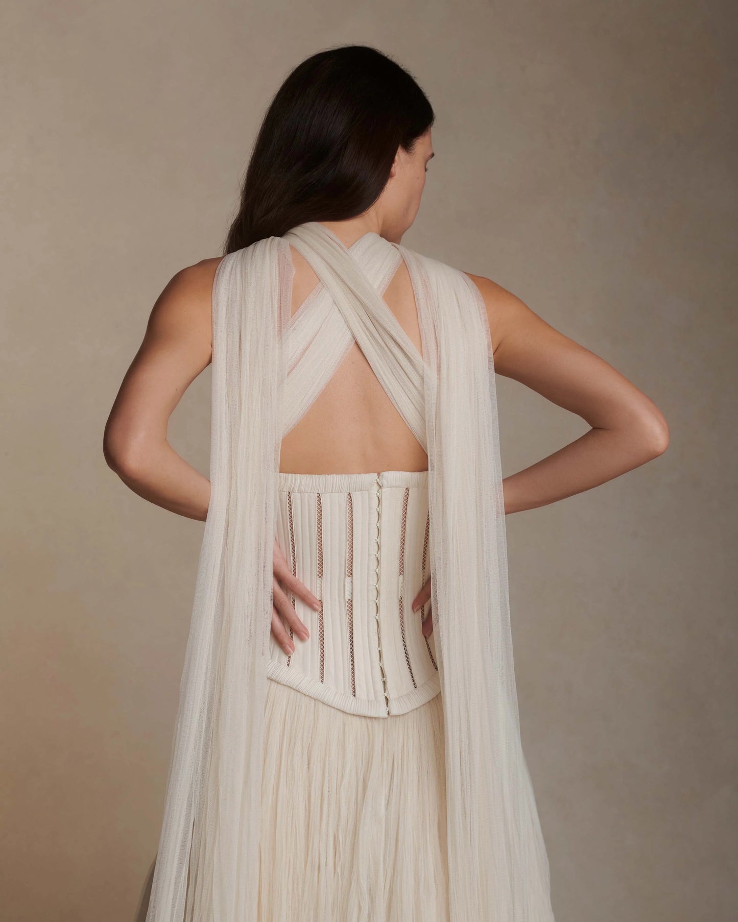 Anika Bustier Silk Wool