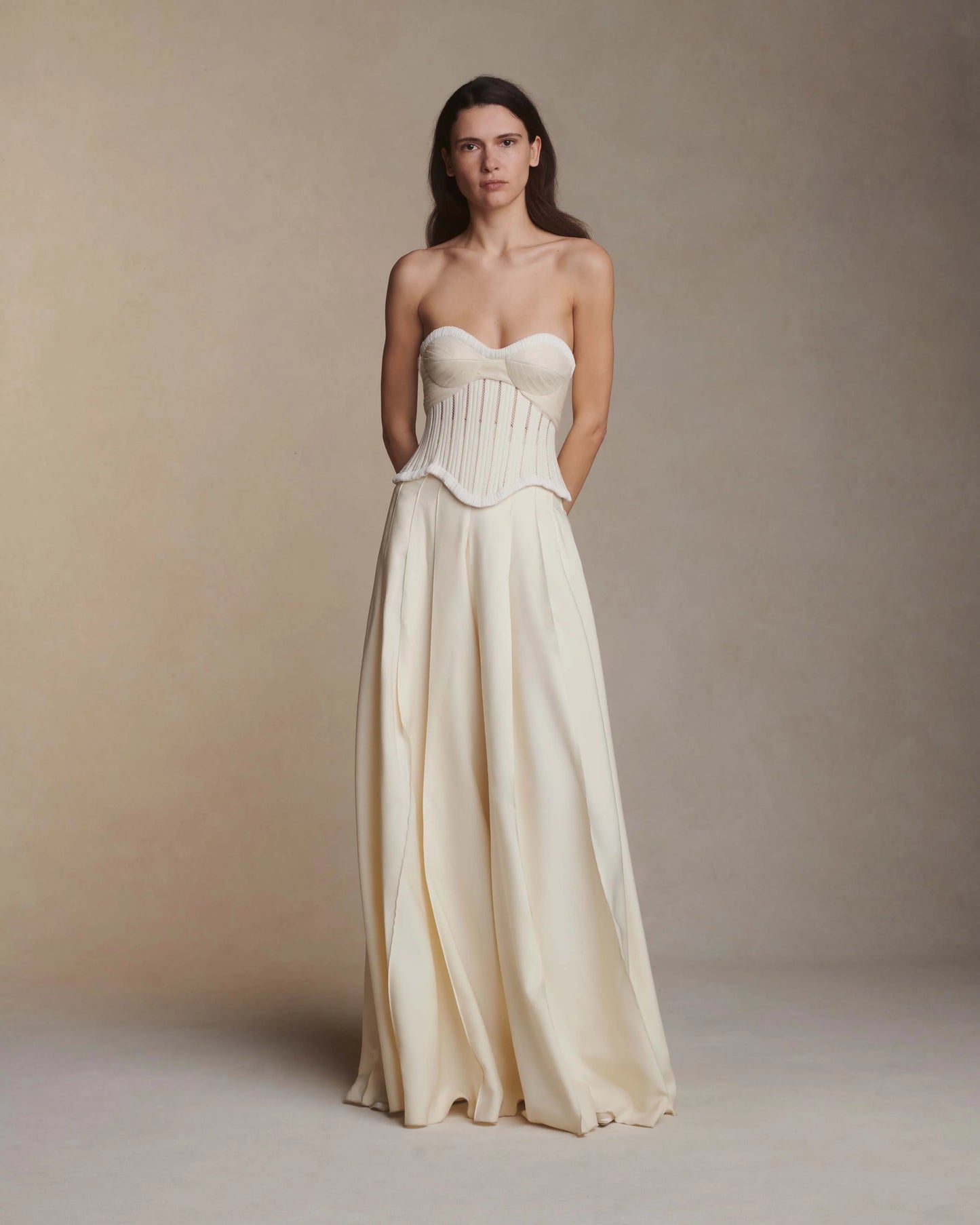 Anika Bustier Silk Wool