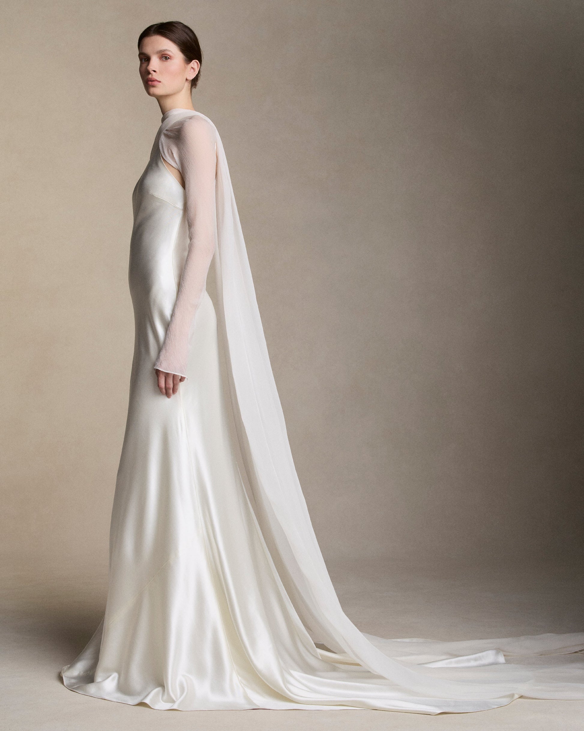 crinkle chiffon wedding dress Fabric Chiffon Wedding Dresses