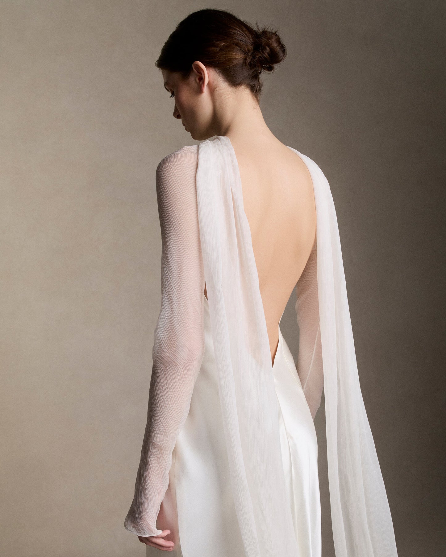 Mari Crinkle Chiffon Sleeves