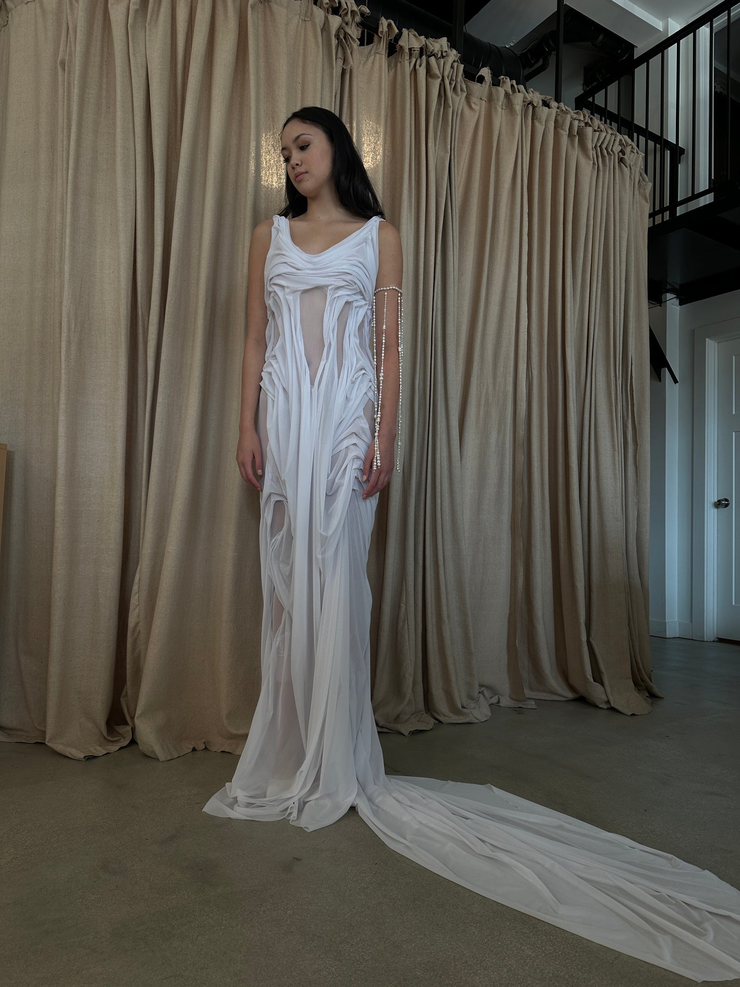 Wet Look Bride Gown by Di Petsa Wet Look Bride Gown by Di Petsa
