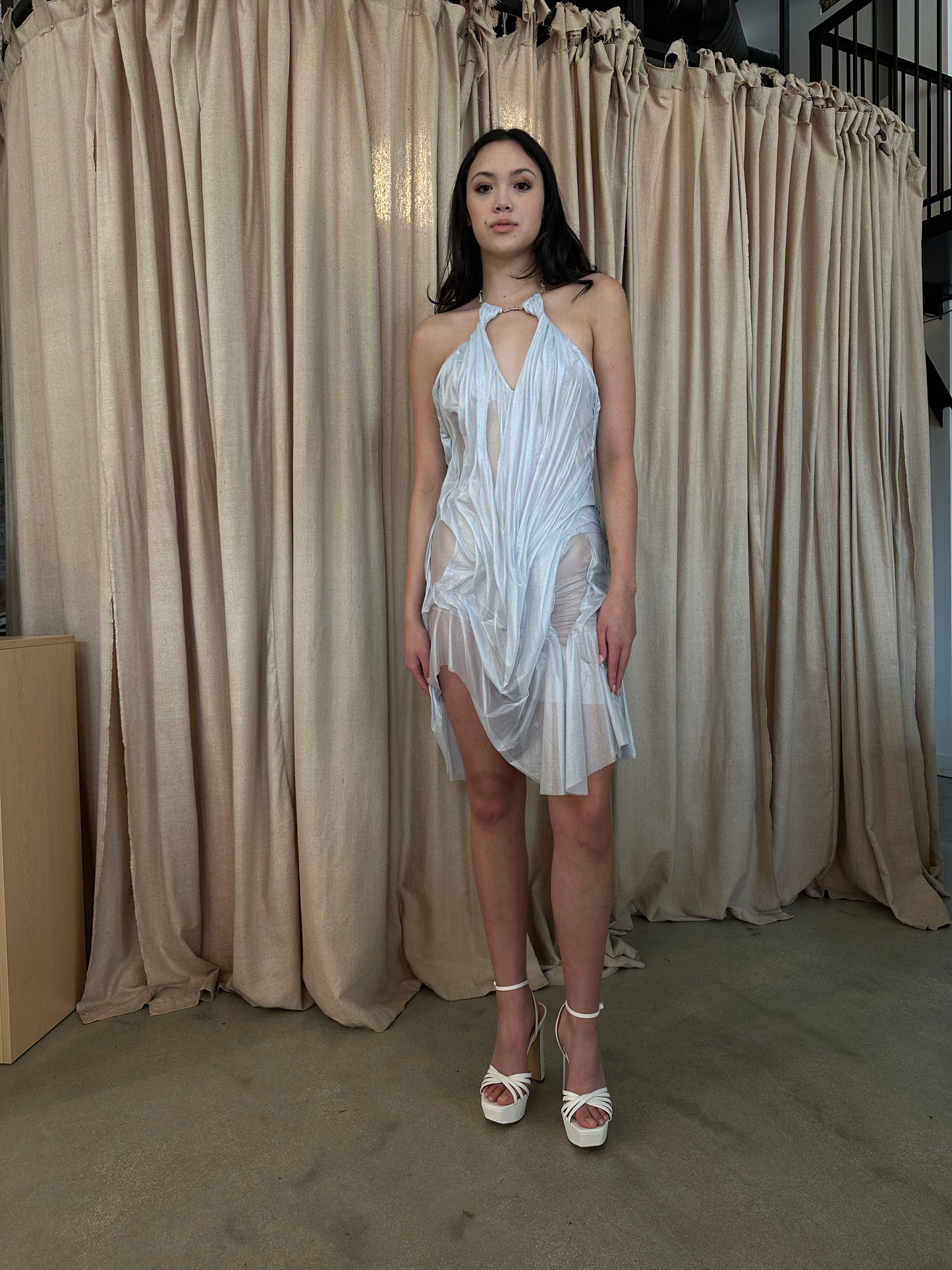 Mini Wet Look Silver