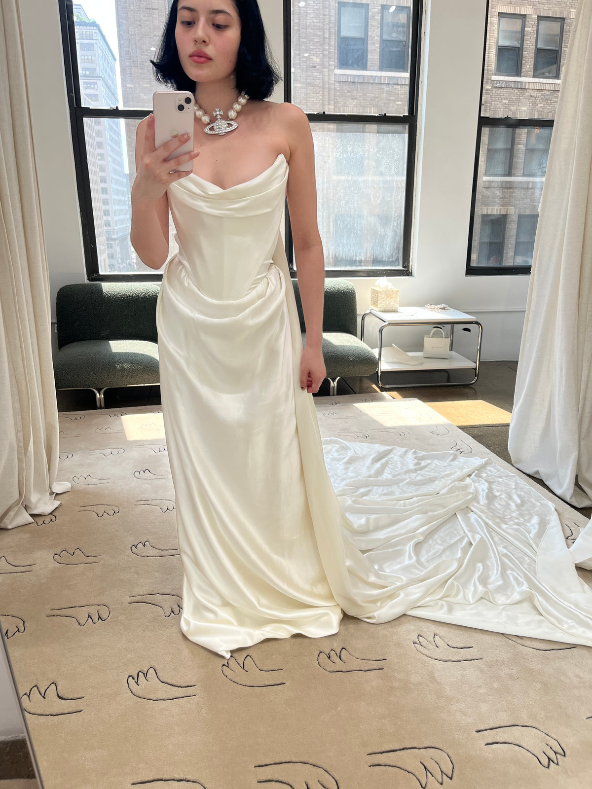 Galaxy Cape Crepe Back Satin