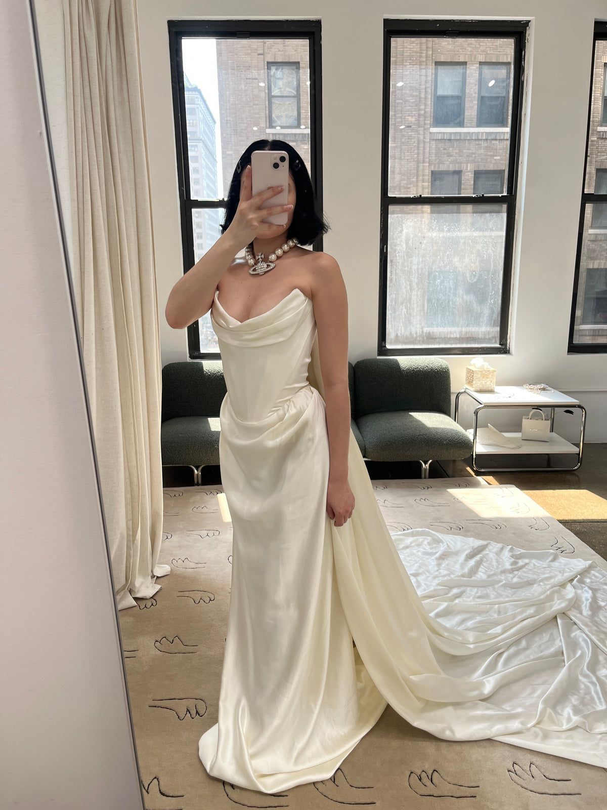 Galaxy Cape Crepe Back Satin